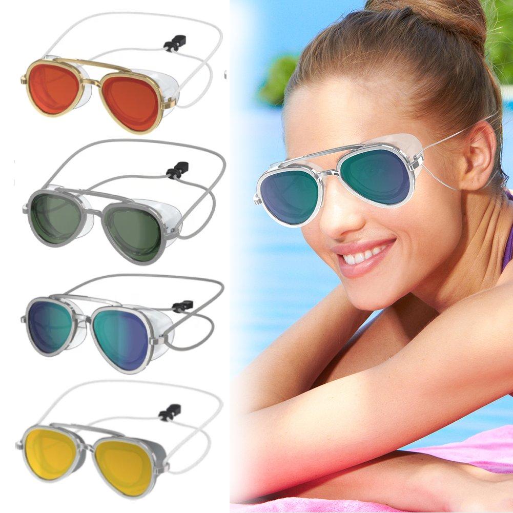 Full-View Anti-Fog Swim Goggles Professional Full Angle Anti Fog Swimming Goggles Swimming Goggles Men Women Retro Goggles