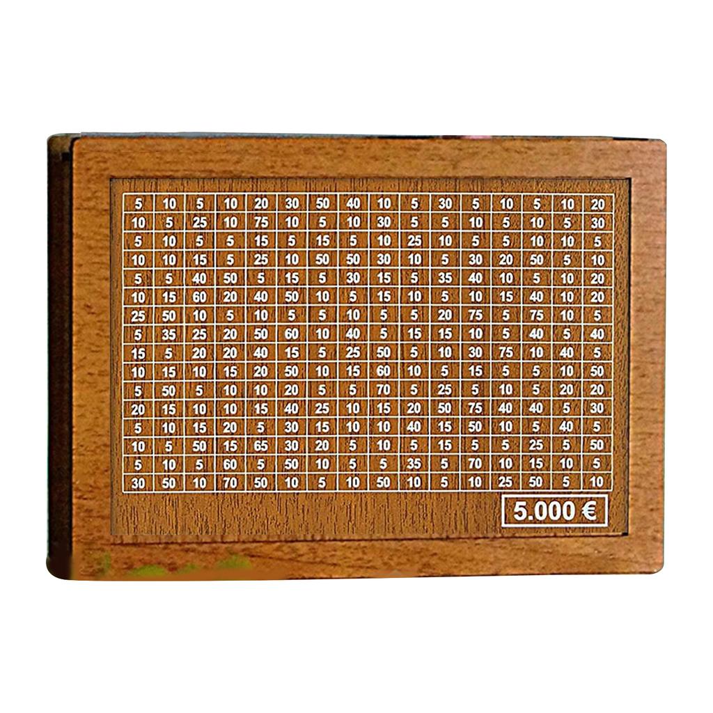 Wood Piggy Bank Save Money Box Decorative Household Organization Box for Home School Office Bedroom Dormitory Decoration