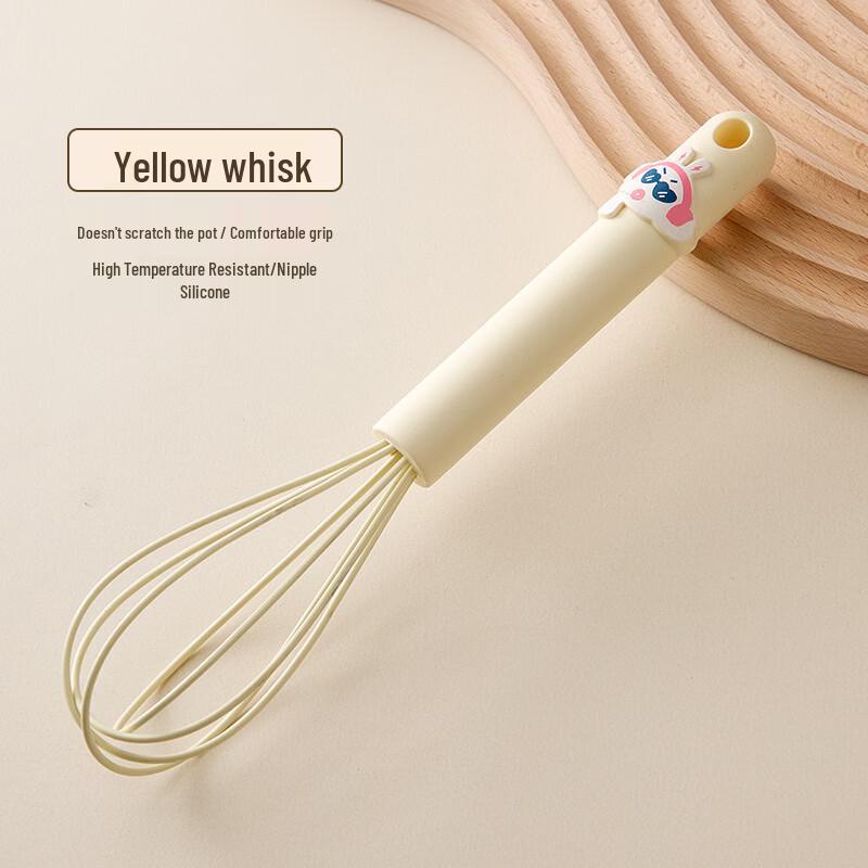 

Cute Cartoon Silicone Mini Whisk & Tongs Set
