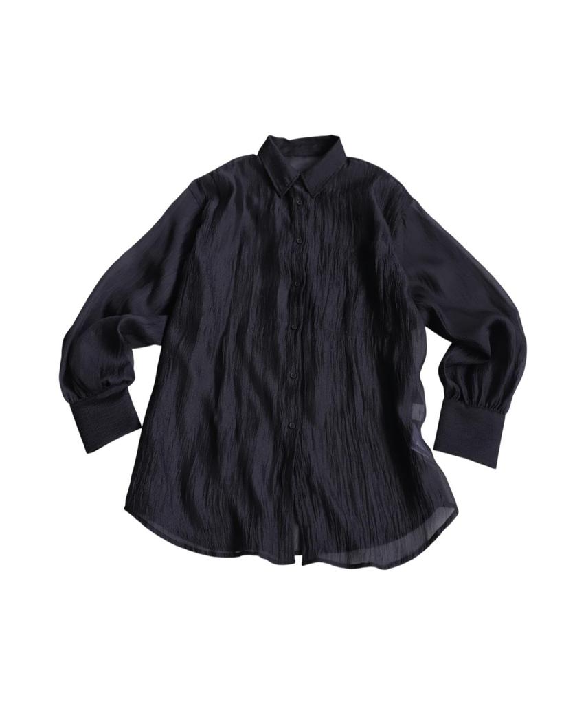 antiqua Washer Sheer One Size Black Women's Overshirt, ESA-00218, 05,