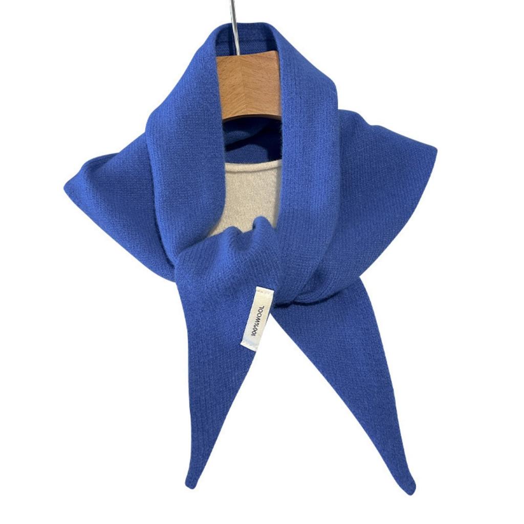 100% australská čistá vlna pletená trojúhelníková šála pro dámský šátek na hlavu, luxusní a ležérní teplá všestranná šála pro ženy