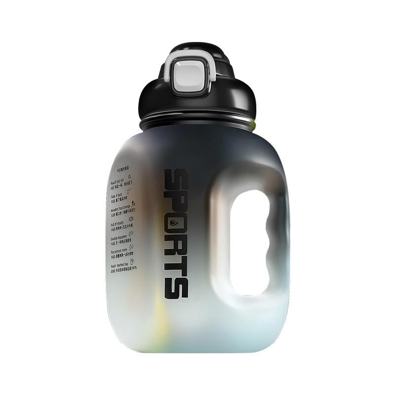 Water bottle factory direct sales large capacity summer outdoor gradual change ton ton bucket men and women fitness sports kettle plastic cup