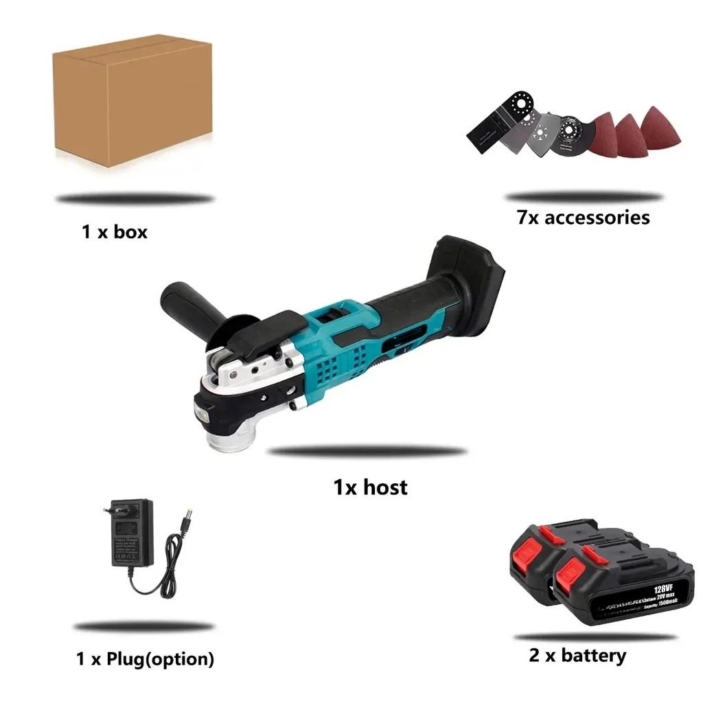 21V Oscillating Multi Function Tool Portable Electric Saw Trimming Shovel Household Woodworking Power Tool