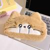 Funny Cat Plush Cat Pencil Case Kawaii Stationery Storage Bag Trendy Cat Pencil Pouch  Student Use