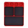 Metal RC Screw Tray Aluminium Alloy Screws Holder Plate RC Fixing Tools Organizer for 1 10 RC Model Toy Repair Red