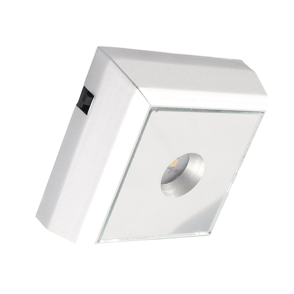 LED Lamp Base Stand Holder for Acrylic Statue Artware Display Silver