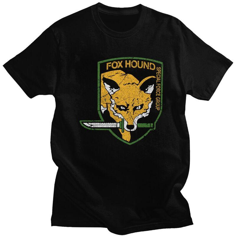Custom Metal Gear Solid Fox Hound T Shirt Men Short Sleeves 100 Cotton Tshirt Video Game Tees Fashion Tshirts