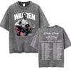 Alex Warren Moon Kunstwerk Musiktour 2026 Vintage Washed T-Shirt Herren Damen Mode Punk Hip Hop T-Shirts Sommer Oberteile Lockeres T-Shirt