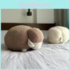 Cartoon Cute White And Brown Sheep Plush Doll Pillows For  Room And Decorat Sofa