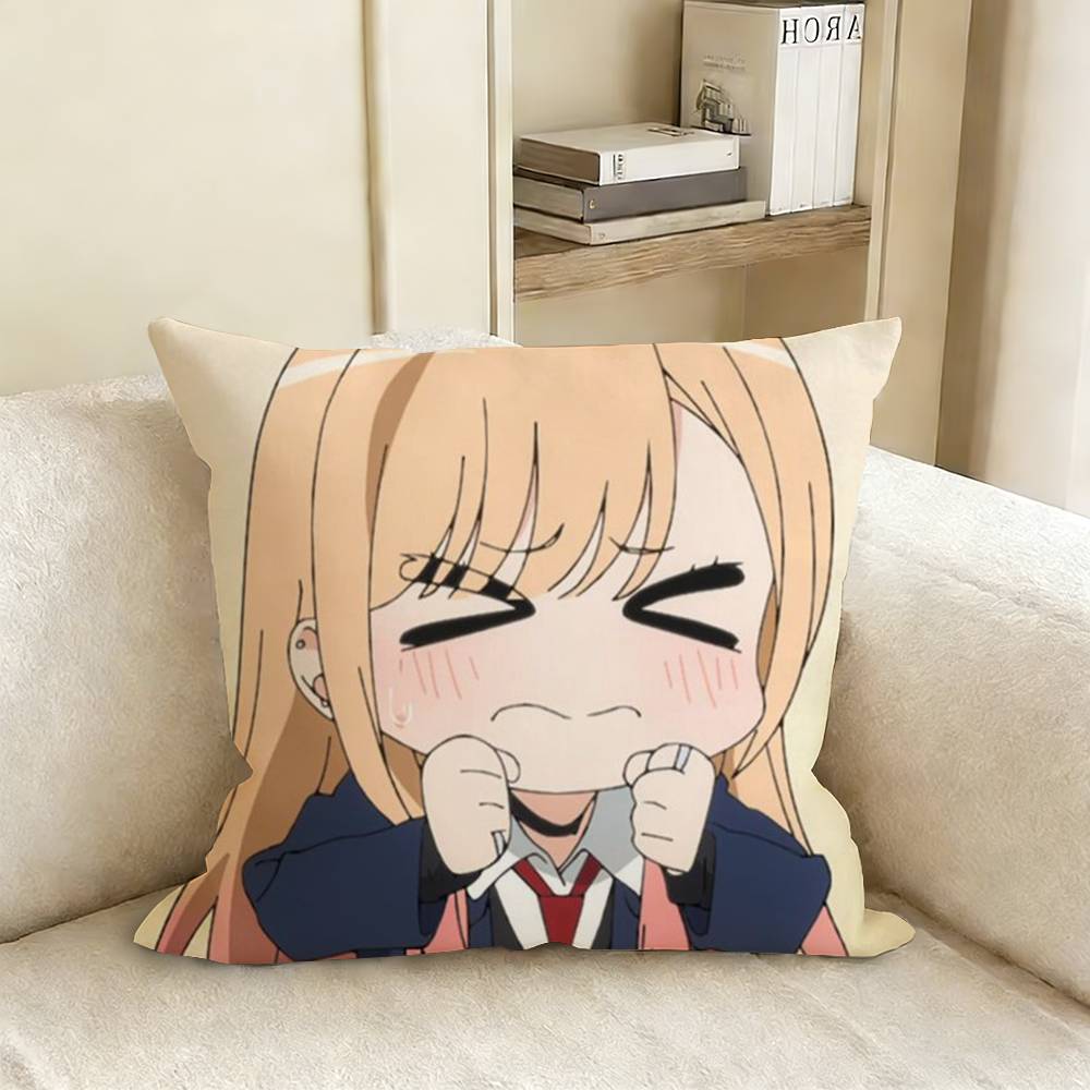 My D-Dress Up D-Darling Marin Kitagawa Various Sizes Square Pillow Case For Car Home Bedchamber Decor