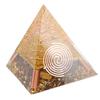 6cm Positiv Energi Pyramide Bordpynt Energigenerator for Stressreduksjon Healing Meditasjon