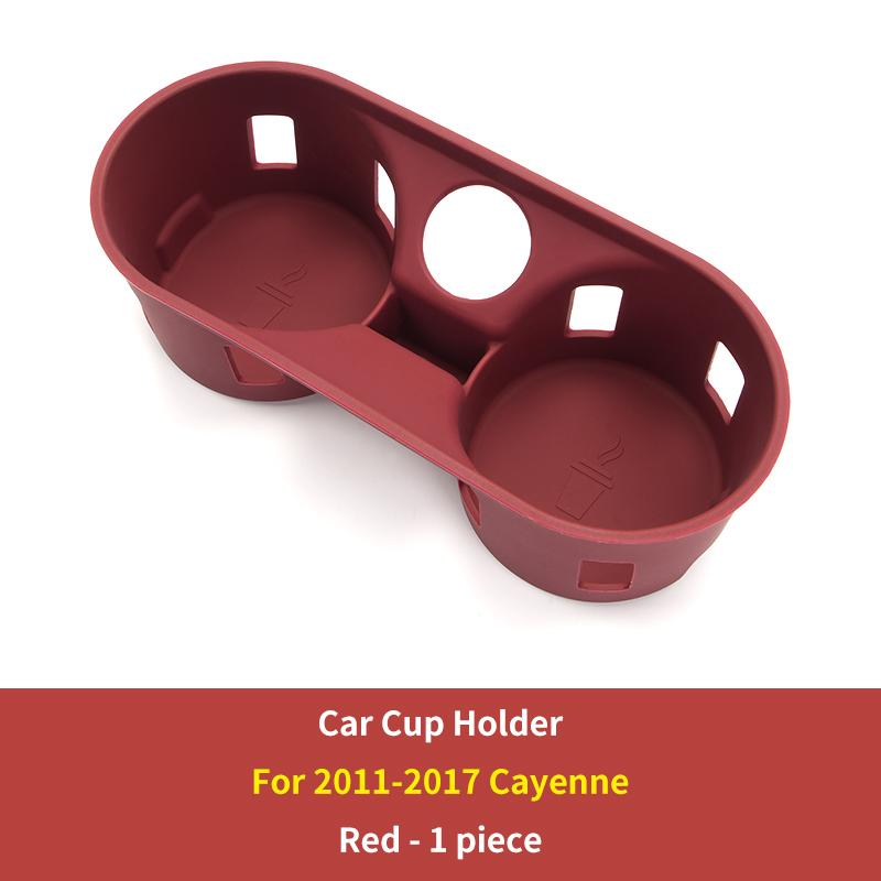 

Silicone Car Center Storage Box Cup Holder For Porsche Macan 2022-2025 Soft Waterproof Central Console Organizer Protector