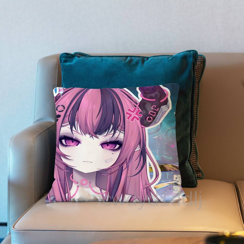 

IIronmouse Vtuber Cushion Cover Pillow Cover Decor Pillowcase Printed Cushion Case For Couch 30x30cm