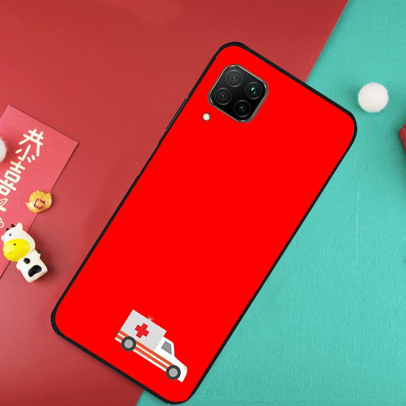 EMT EMS Ambulance For Huawei Nova Y73 Y70 Y72 Y60 Y90 Y61 Y91 8i 7i 11i 12i 12s 9 10 SE P20 P30 P40 Lite Case