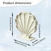 Starfishs Shape Seashells Display Box with Clear Acrylic Front Wood Seashells Holders for Shark Teeth Small Shadows Box