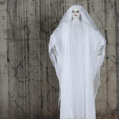Halloween Hängende Geister Dekorationen Leichte, Tragbare Lustige Licht up Prop für Hof