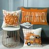 Herbst Bedruckt Ins Style Nachttischkissen Kissen B&B Wohnzimmer Sofa Buchstaben Kürbis Auto Kissenbezug