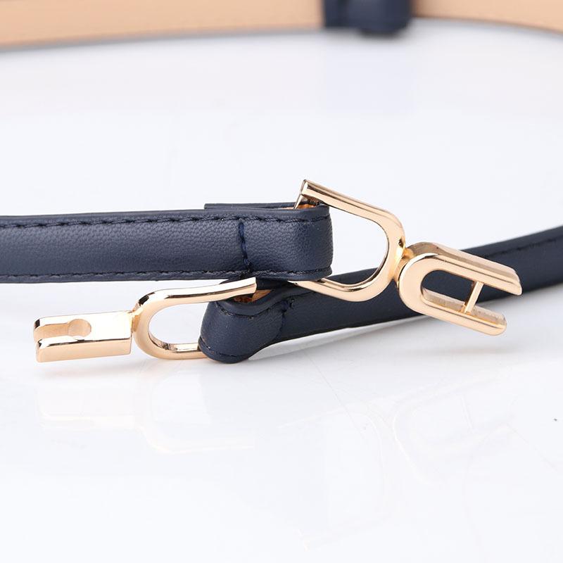 Cool Belt Female Pair Buckle Adjustable Thin Belt Simple Dress Decorative Small Belt Factory