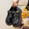 Round Head Printing Gentle New Chinese Thick Heel Mary Jane Shoes Women 2025 Autumn New Fairy Casual Platform Shoes