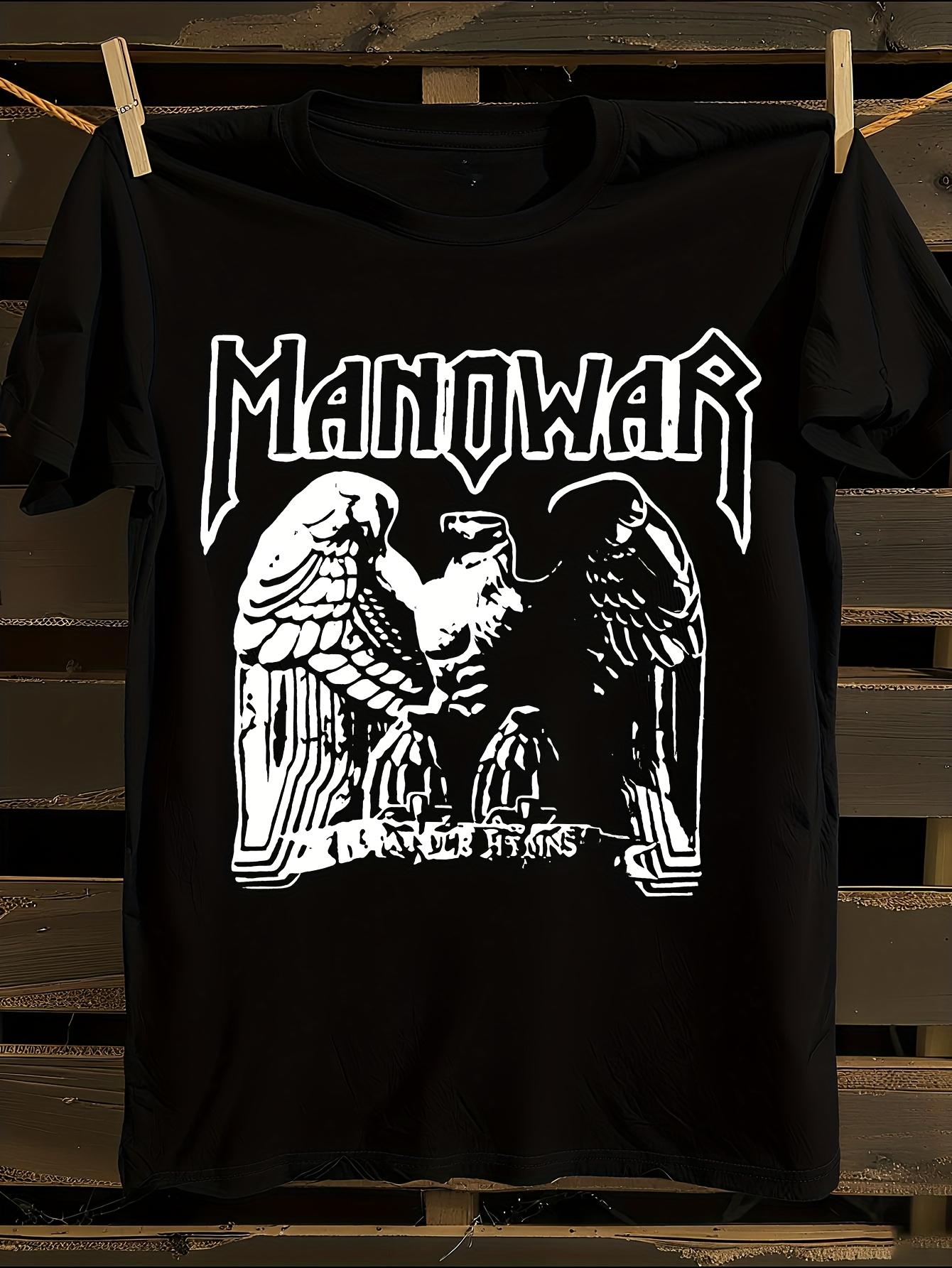 Manowar Battle Hymns Винтажная футболка хэви-метал группы - с ... M