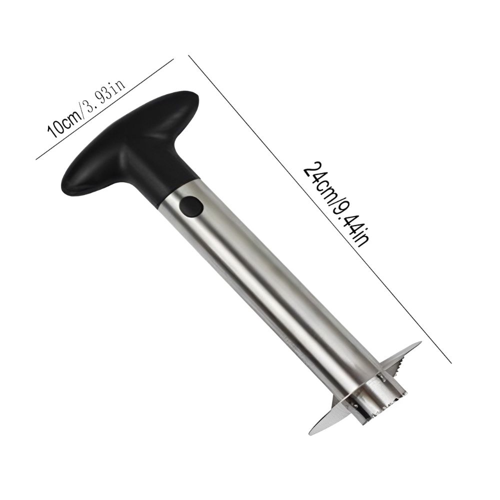 1pc Pineapple Corer and Slicer Tool Heavy‑Duty Stainless Steel Fruit Peeler Cutter for Quick Ring Slices YMY7
