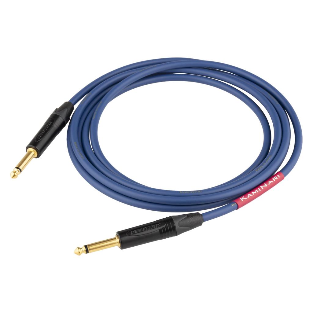 KAMINARI GUITARS Electric Guitar Cable, 3m, Navy, K-GC3SS