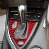 For BMW 6Series E63 E64 2004-2007 Red Carbon Fiber Auto Gear Shift Cover Trim