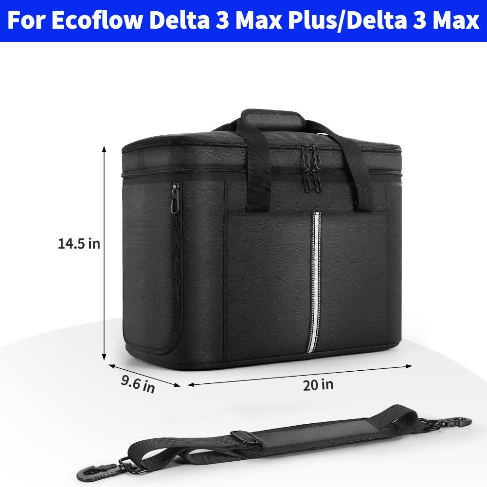 Carrying Case For Ecoflow Delta 3 Max Plus/Delta 3 Max Portable Power Station Storage Bag Waterproof for Ecoflow River 3/3 Plus
