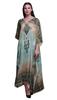 Phagun Floral Damask Ladies Plus Size Kaftan Summer Wear Beach Coverup Kimono