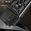 AMORUS For Samsung Galaxy A36 5G Case Kickstand PC+TPU Phone Cover with Camera Lens Slider