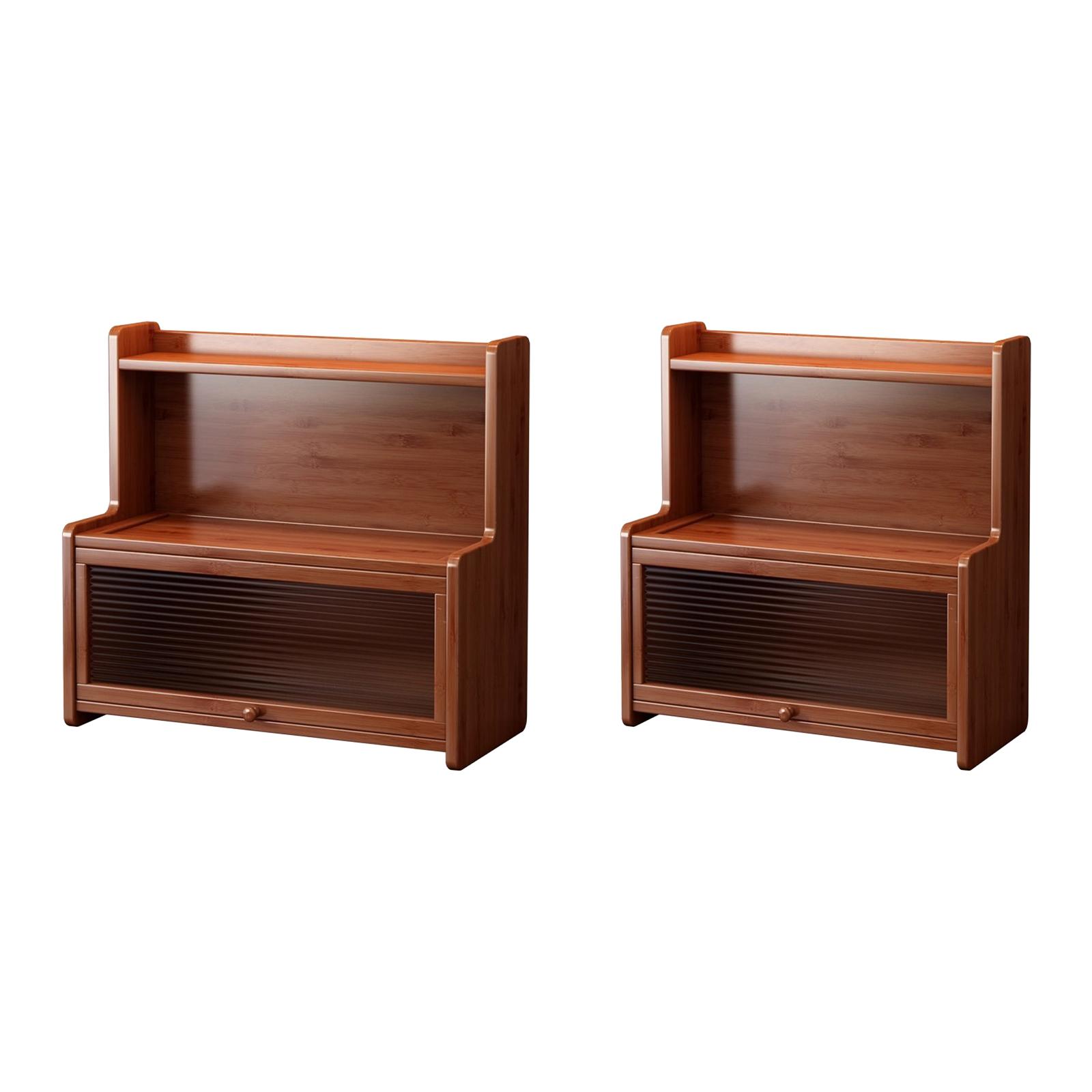 

Decorative Cup Organizer Three Tiered Space Saving Acrylic Shelf for Bedroom Dorm and Office Use 35cm