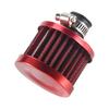 13Mm Oil Mini Breather Cold Air Filter Fuel Crankcase Engine For Car Color:Silver