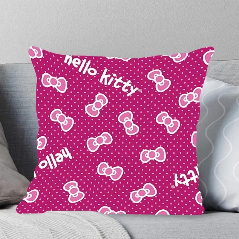 Sell Well New Square Pillow Bedroom Pillow Cover Sofa Living Room Office Leisure Cushion Hello Kitty Pillowcase Home Decor 45x45