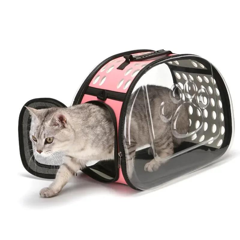 Portable Cat Bag for Pet Transport, Foldable Cat Carrier Bags, Pet Dog Carriers, Cat Backpack, Travel Space Capsule Cage