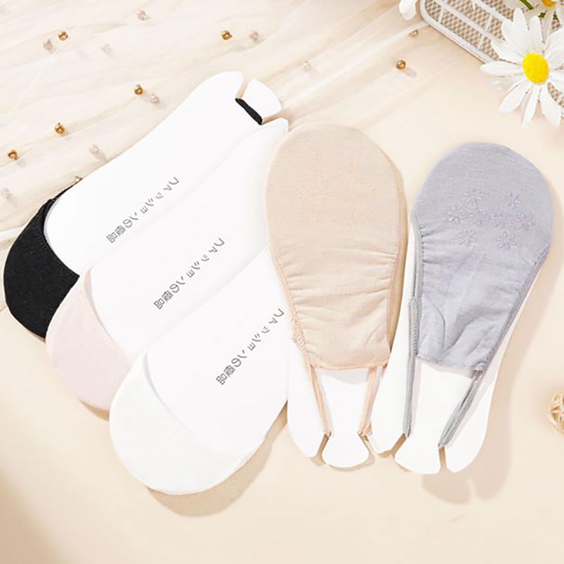 3Pairs/lot Sling Women's Cotton Boat Socks Summer Non-slip Invisible Shallow Half-soled Socks That Do Not Fall Off The Socks