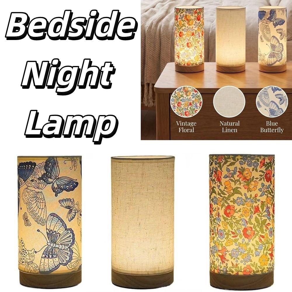 Wooden Bedside Night Lamp LED Table Lamp Simple Desktop Decoration Lamp Living Room