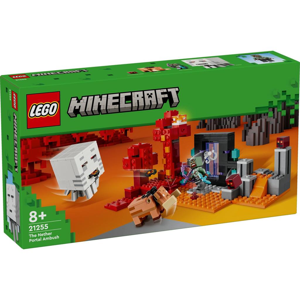 LEGO Minecraft Battle of the Nether Portal Hračka Dárek k narozeninám Blok 10 let Minecraft zboží 21255