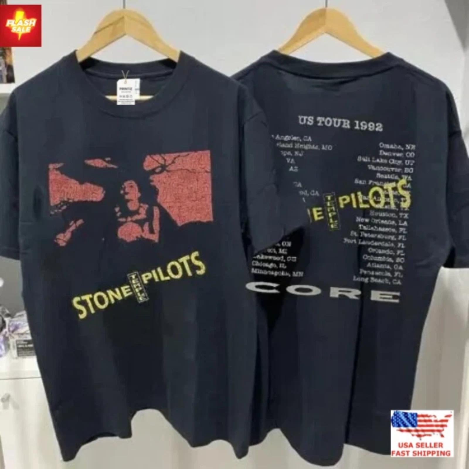 Stone Temple Pilots Shirt 90s Grunge Band Tee Vintage Tour Graphic Gift Unisex T-Shirt XXL