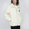 New MLB Velvet Jackets Unisex Cream 3AJPF0216-50CRS