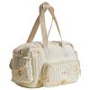 Quilted Diaper Bag Tote Multifunction Baby Diaper Bag with Shoulder Strap Storage Bag for Boys & Girls