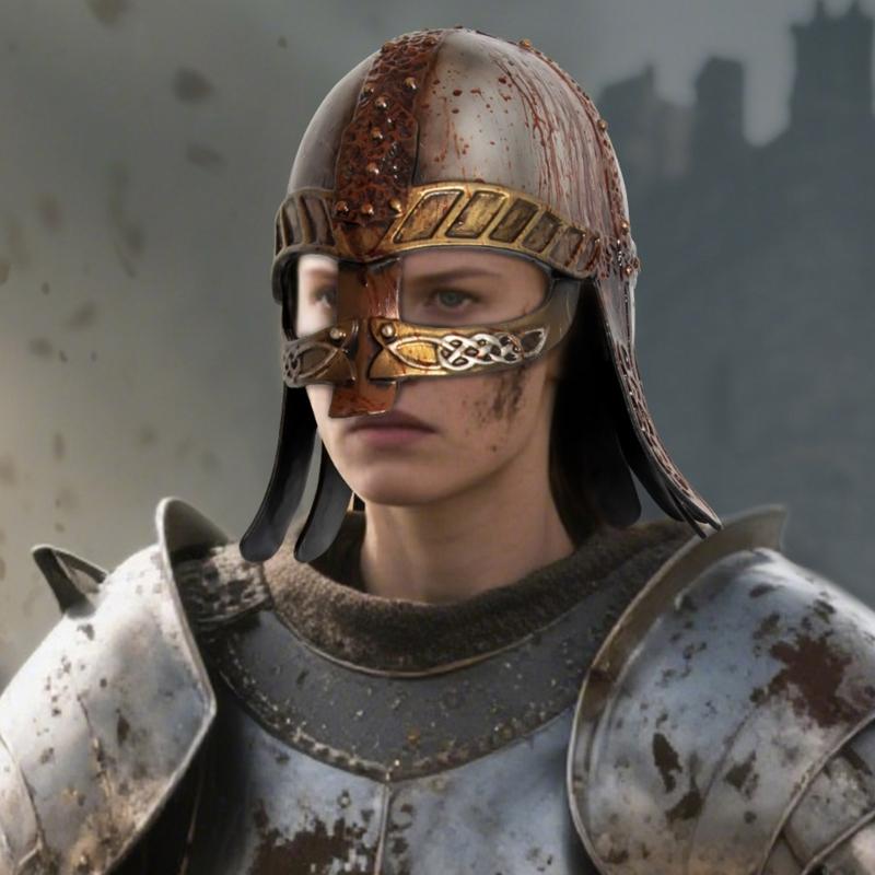 Medieval Renaissances Barbute Plastic Knights Templars Crusader Armour Helmet Halloween Costume Props Half Face Mask