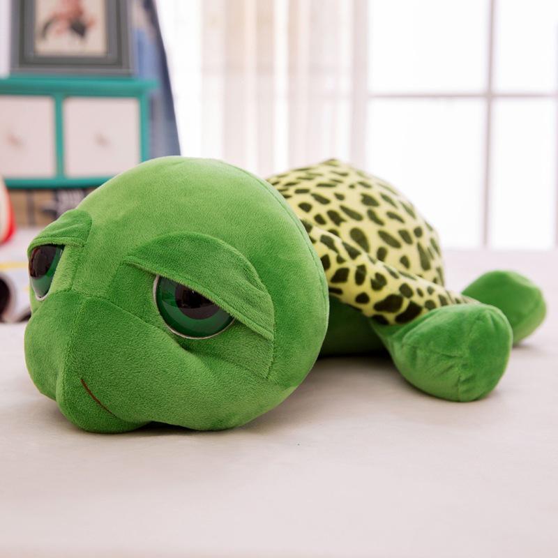 Adorable Big-Eyed Turtle & Baby Plush Toy Gift 20 cm