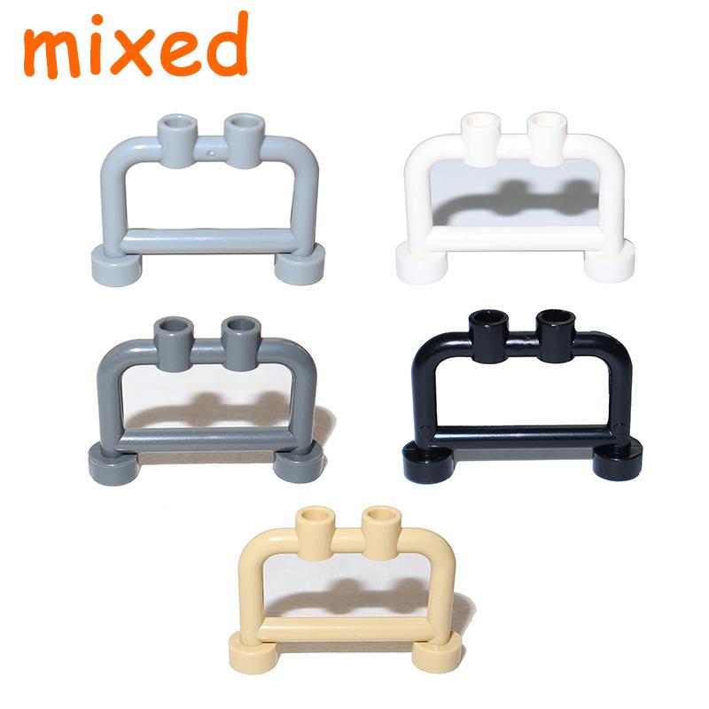 Non-Toxic Fence City Accessories Building Block Moc Part Railing Stair Barrier Ladder Guard Bar Castle Garden Farm Military Assemble Brick