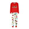 Matching Family Printed Loungewear Set with Long Sleeve Neck Top and Pants for Parent and Child