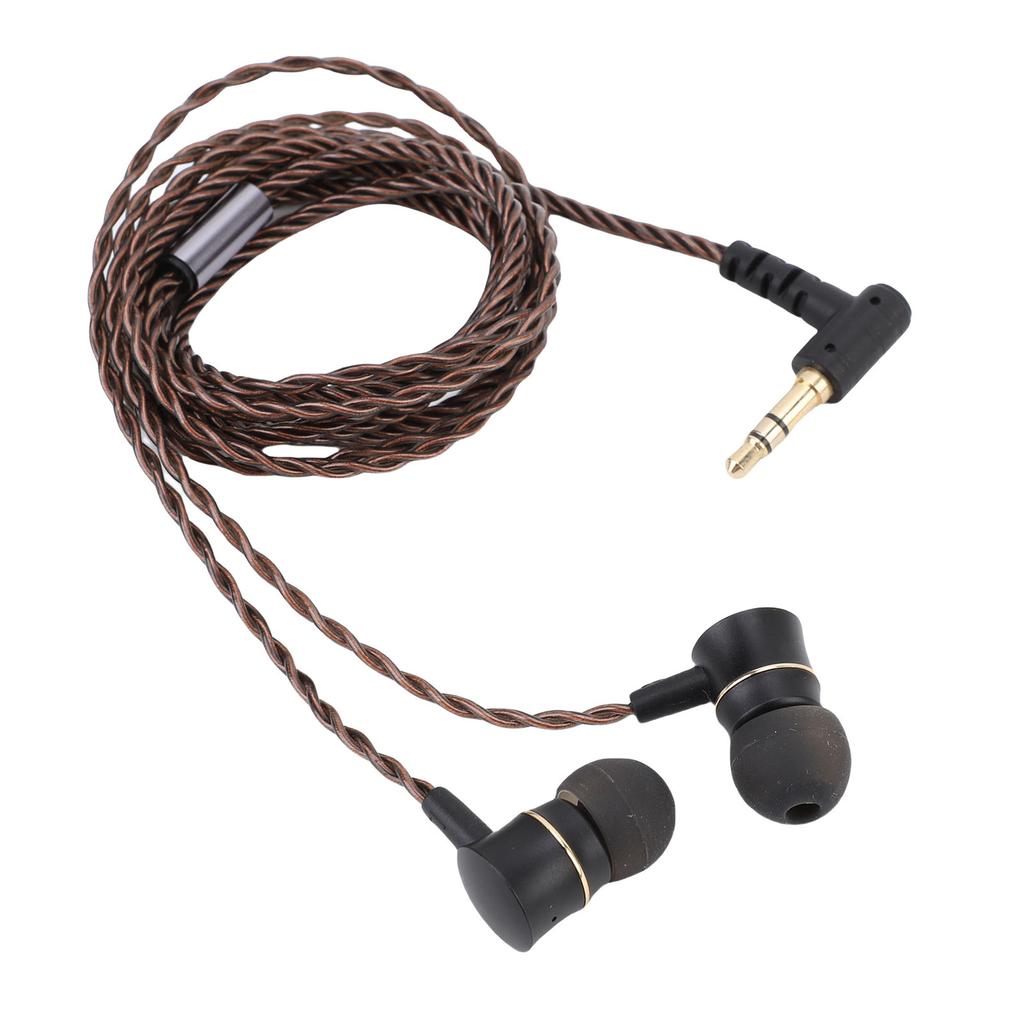 Wired IEM Earphone 3.5mm Gold Plated Plug OFC Wire HiFi Sound Quality Wired Earbuds for Phone Tablet Laptop PC Amplifier