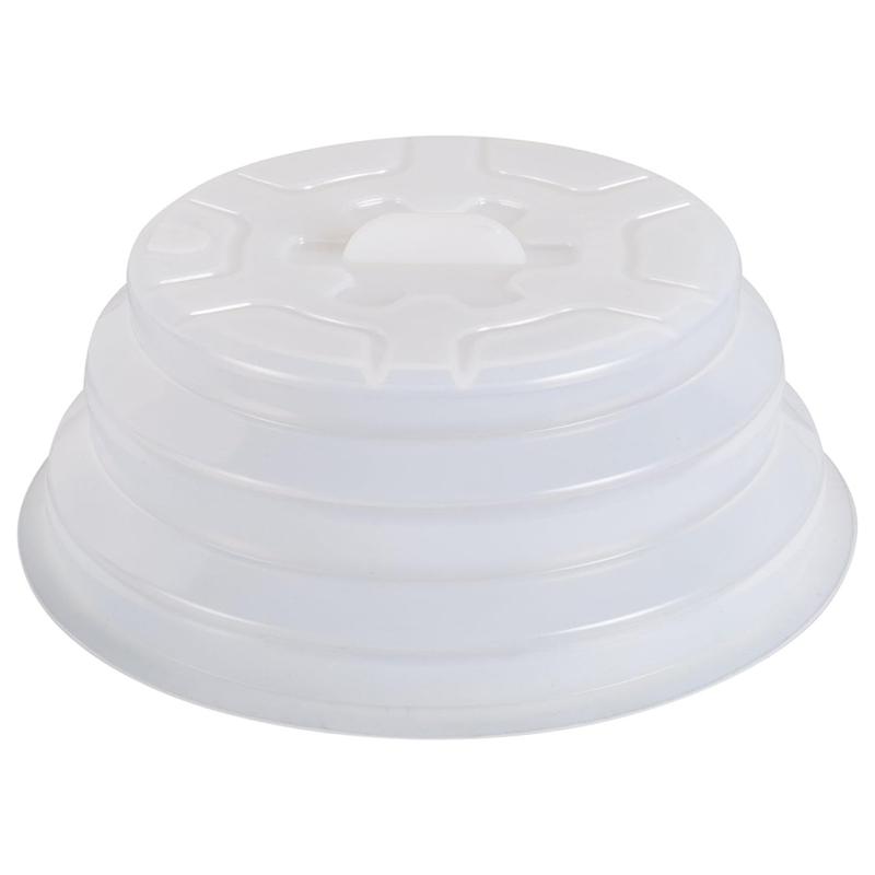 

Dishwasher Safe, BPA Free, Collapsible Silicone Microwave Plate Cover, 11 Inch,White Heat Resistant прозорий