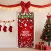 Christmas Door Cover Snowflake Background Banner Merry Christmas Decorations with Ball Design Photography Hanging Cover Photo Booth Props Decorations