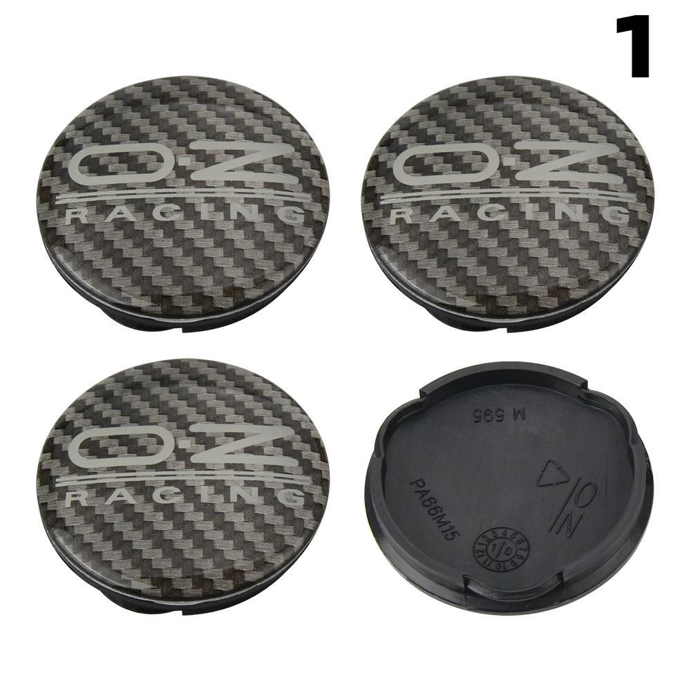 4pcs OD 56MM / ID 53MM Car Wheel Rim Center Caps HubCaps With OZ Emblem Badge Sticker OD 62MM / ID 58MM Wheel Rim Center Caps