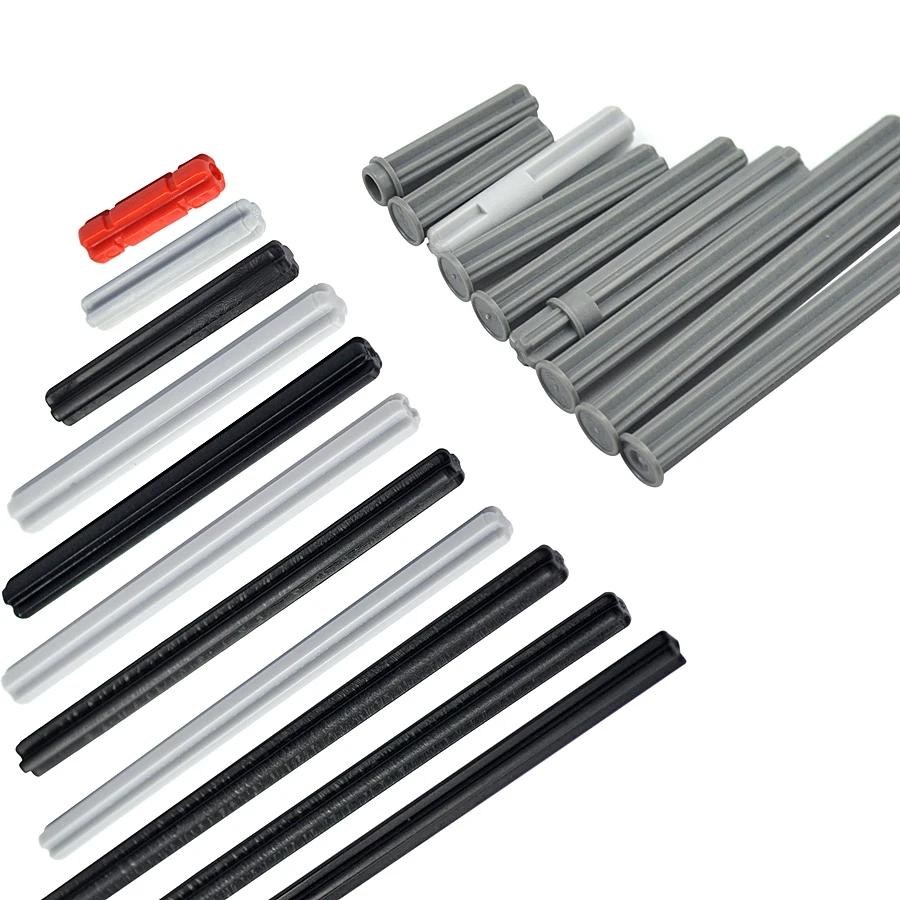 MOC Technical Cross Axle Bulk Bricks Shaft Axle Assembles Particles Building Blocks Toy Compatible 6587 24316 15462 3737 3706