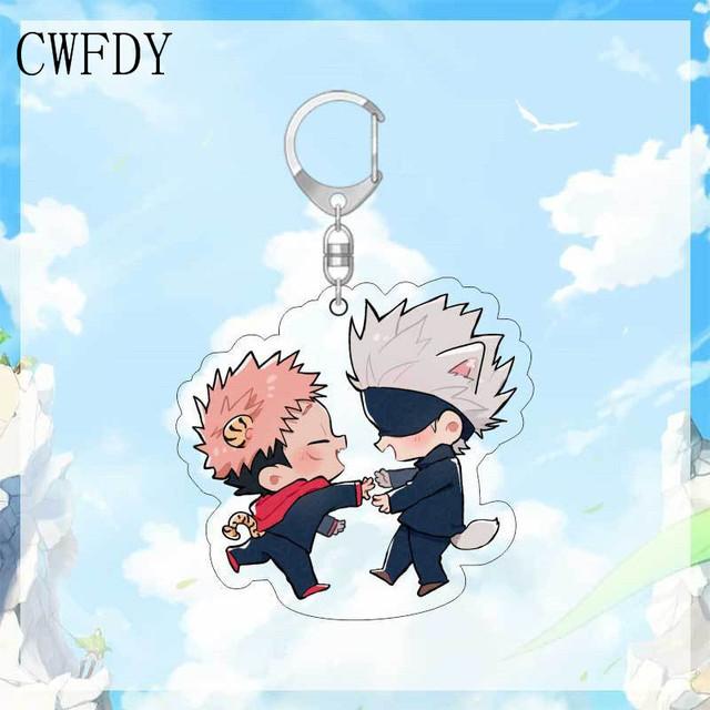 Anime Geto Suguru Ryomen Sukuna Fushiguro Toji Nanami Kento Okkotsu Yuta Inumaki Toge Acrylic Keychains Pendants Figure Toy Gift